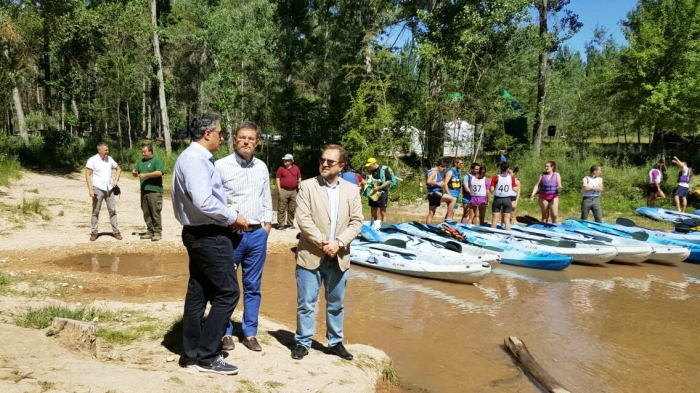 Catalá destaca que iniciativas como el III  Descenso del Júcar ensalzan el patrimonio natural y turístico de Cuenca