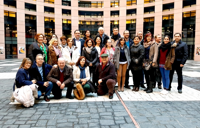 Alcaldes y concejales del Partido Popular de la provincia de Cuenca conocen de cerca el Parlamento Europeo en Estrasburgo