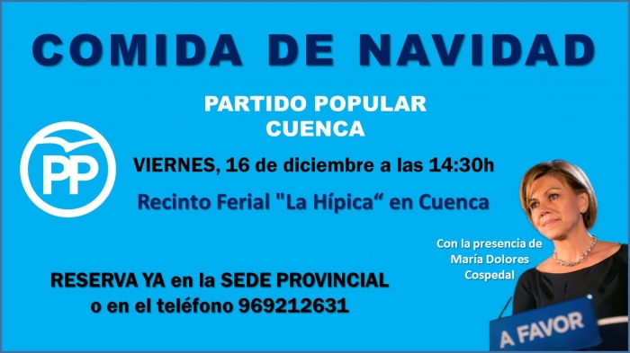 Cospedal participa en la Comida de Navidad del PP de Cuenca 