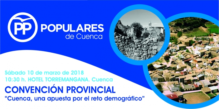 El PP de Cuenca celebra este sábado una Convención Provincial monográfica sobre la despoblación