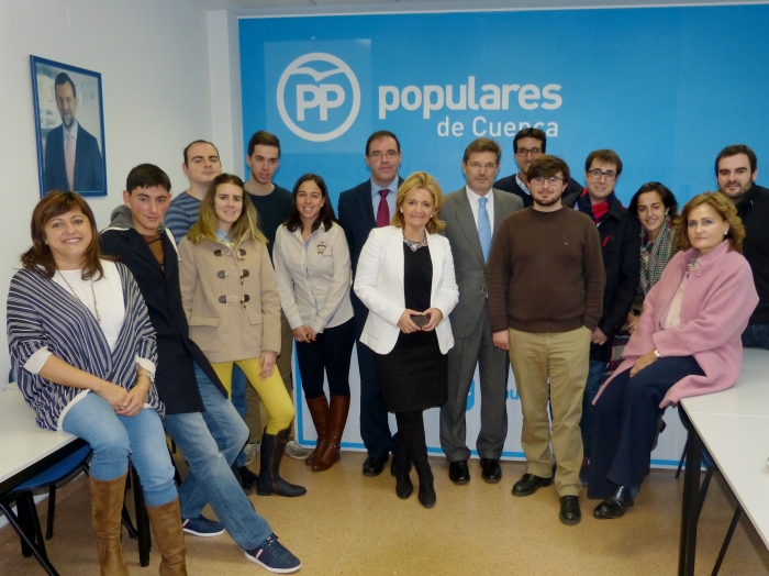 Prieto agradece a los jóvenes de NNGG “su esfuerzo y dedicación” por colaborar siempre con el PP de Cuenca