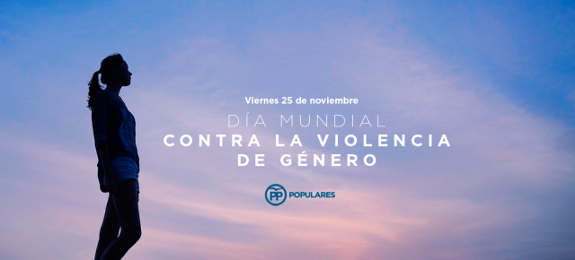 Manifiesto del PP en el Día Internacional de la Eliminación de la Violencia contra la Mujer